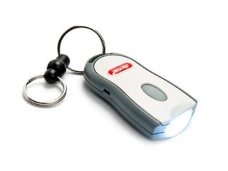 Genie Single Button Dual Frequency Garage Remote Keychain + Flashlight