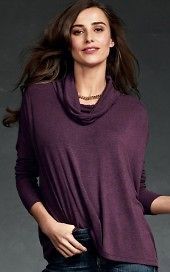 cabi slouch cowl tee fall 2012 new size large
