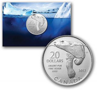   Silver Commemorative Coin   Polar Bear (2012) Canada Canadian sold out