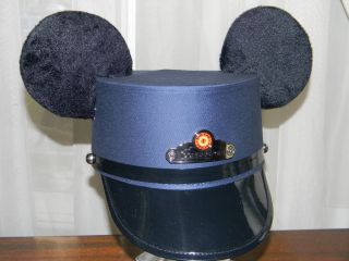 Disney RED CAR TROLLEY CONDUCTOR MICKEY EAR HAT DCA Grand Opening 2012