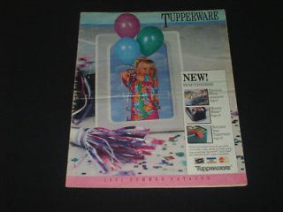 vintage summer 1991 tupperware catalog  8 99