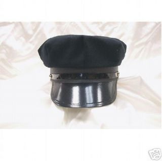 new police chief chauffeur cap hat driver costume black