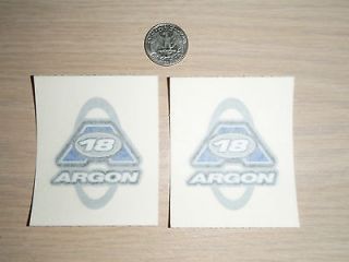 New Vintage Argon 18 Carbon Bicycles Stickers Med /Gallium/Plati​num 