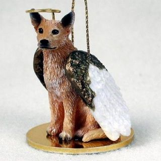 AUSTRALIAN CATTLE DOG Red Heeler ANGEL Dog Tiny One Ornament Figurine 