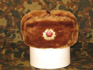 RUSSIAN TANK OFFICERs WINTER USHANKA HAT, VERY WARM, size 60