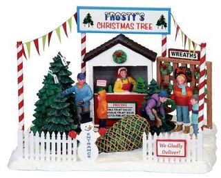 LEMAX VILLAGE FROSTYS CHRISTMAS TREE LOT #03830 TABLE ACCENT