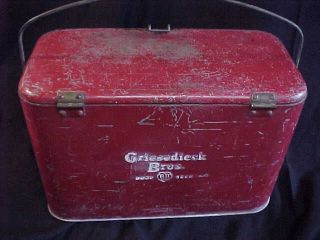 Antique Vintage Griesedieck Brothers Cooler Advertisers rare 1930s 