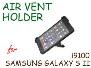 Car Air Vent Mount * Phone Holder Black for Samsung i9100 Galaxy S II 