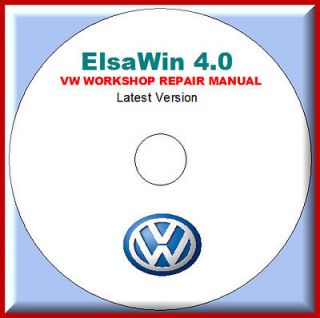 VOLKSWAGEN VW WORKSHOP REPAIR MANUAL ELSAWIN V4.0 2012 NEW VERSION