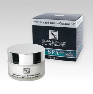 Protective Anti Wrinkle Cream SPF 15 for Man 50ml/1.76oz H&B DEAD SEA 