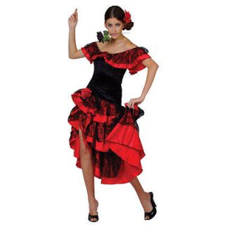 Womens Uk Size 14 16 Spanish Senorita Fancy Dress Flamenco Dancer 