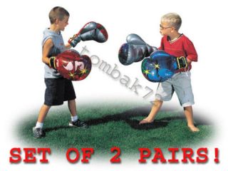 boxing gloves inflatable child toy kids adults fun time left