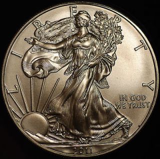 2011 One Dollar Brilliant Uncirculated BU Silver Eagle 1oz .999 