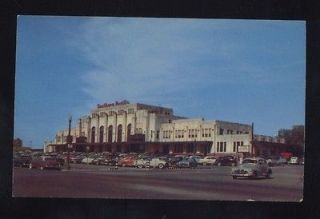1950s CARS HOUSTON TEXAS SOUTHERN PACIFIC RAILROAD STATION VINTAGE 