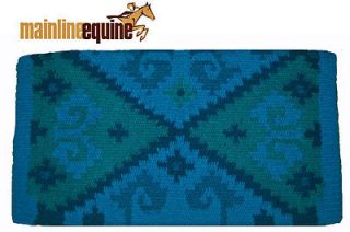 Mayatex Saddle Blanket Turquoise Blue Teal Chaparral Horse Show 