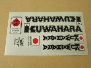 old school bmx kuwahara frame sticker set from hong kong