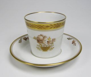 royal copenhagen gold basket demitasse cup saucer 595 time left