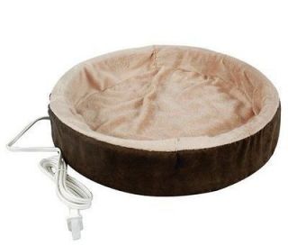 THERMO KITTY CUDDLE UP HEATED CAT BED #3701 MOCHA