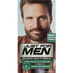just for men brush in beard nat dark brown black