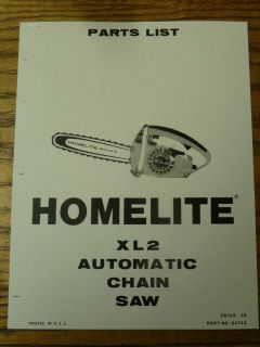 homelite xl2 automatic chain saw parts manual copy time left