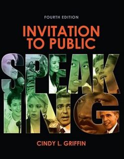 Invitation to Public Speaking by Cindy L. Griffin 2011, Paperback 