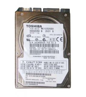 Toshiba MK1032GSX 100 GB,Internal,5400 RPM,2.5 HDD2D30 Hard Drive 