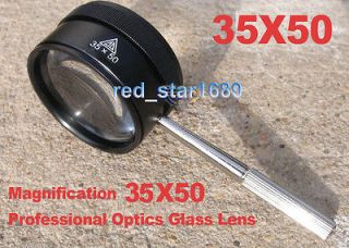 Jewellery&Watches 35X50MM JEWELRY MAGNIFYING Optics GLASS HANDLE 