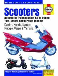 Scooters Automatic Transmission 50 to 250cc Two Wheel Carbureted 