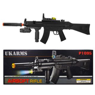 NEW P1095 Tactical MP5 Rifle Spring Rifle w/Red Dot Sight 