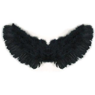 Black Feather Angel Wings Halo Small Child Toddler Kids cosplay 