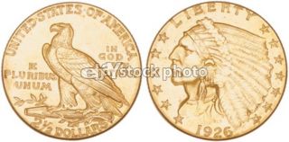 50, Quarter Eagle, 1926, Indian Head