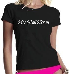 Mrs Niall Horan One Direction Ladies T shirt All Sizes & Colours 
