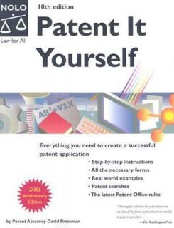 Patent It Yourself by David Pressman 2004, Paperback