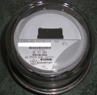 ITRON   WATTHOUR METER (KWH) C1S   CENTRON   240 VOLTS, FM2S, 200 AMPS 