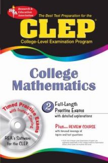 CLEP College Mathematics by Mel Friedman and Research and Education 