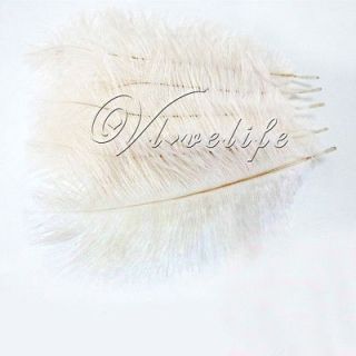20PCS White Ostrich Feathers approx 20 25cm/8 10in​​ch wedding 