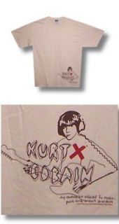 Kurt Cobain Nirvana  NEW Virgin Jag Stang T Shirt Small  