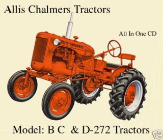Allis Chalmers Tractors B C, D 272 D 272 Shop Service Manuals Parts 