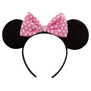  Minnie Mouse Theme Park Pink Polka Dot Headband Ears 