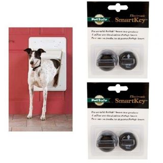 PETSAFE SMARTDOOR LARGE ELECTRIC DOG DOOR SMART DOOR FOR 3 DOGS 