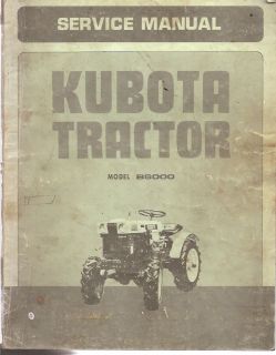 kubota b6000 tractor service manual  35 00
