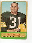 1963 Topps Sharp JIM TAYLOR 87 Hall of Fame Green Bay Packers