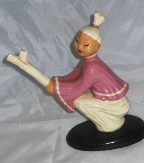Hedi Schoop California Pottery Asian Oriental Girl with Branch