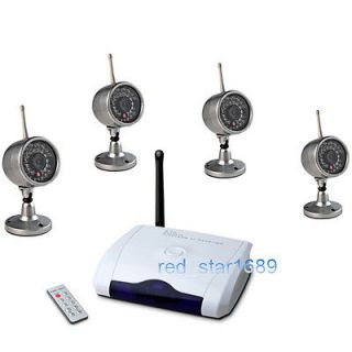 4G 4CH Wireless IR 30LED Night Vision Waterproof 4 CCTV Camera DVR 