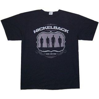 NICKELBACK HERE AND NOW SILHOUETTES IMAGE BLACK T SHIRT SMALL NEW 