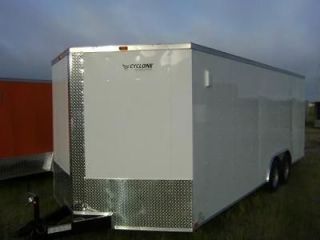 New 8.5x24 Enclosed Trailer V Nose Ramp Door   RACE READY AVAILABLE