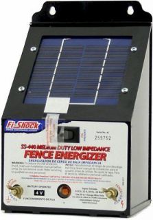 Electric Fence Charger Fi Shock SS 440 Solar Powered Low Impedance 10 