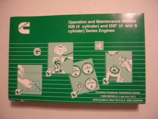 1958 Cummins Diesel Engine J Series Operation Maintenance Manual 4 6 