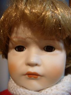 Kammer Reinhardt Vintage Porcelain doll reproduction little boy 16 