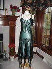 Adrianna Papell Boutique Green Black Holiday Party Dress 6  New on 